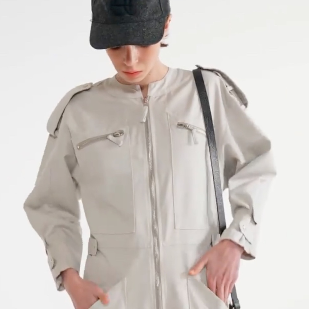 Maria Cher Jumpsuit | Light Grey